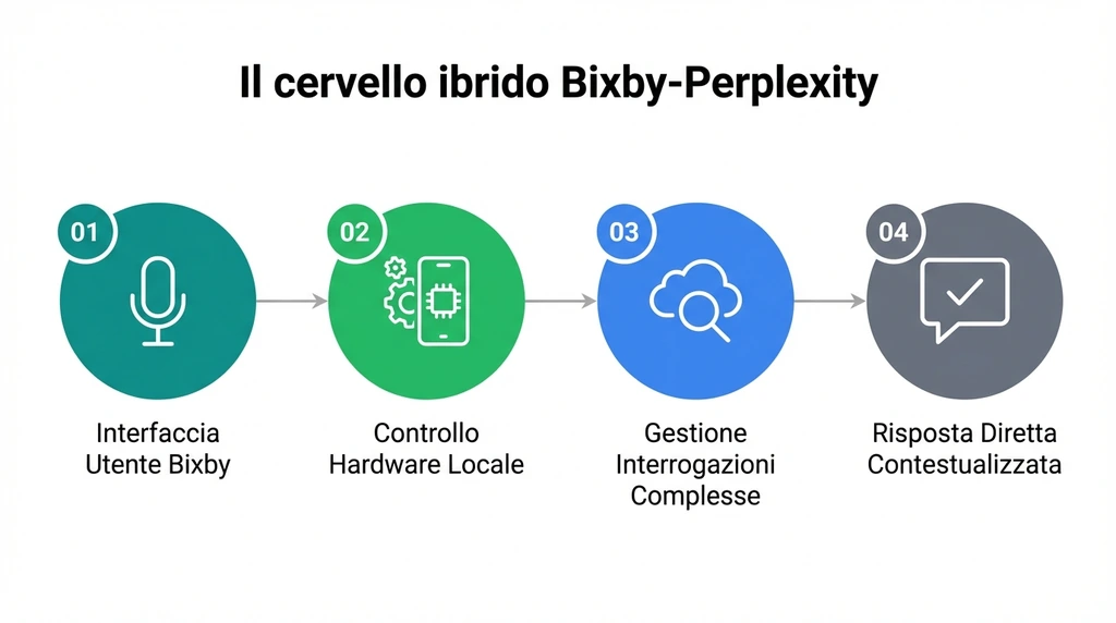 Samsung reinventa Bixby con l'integrazione di Perplexity ai + Il cervello ibrido: divisione dei compiti | Search Marketing Italia