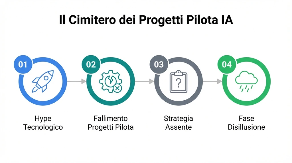 Intelligenza artificiale: la disillusione del 2026 e il ritorno all'approccio ibrido + Il cimitero dei progetti pilota | Search Marketing Italia