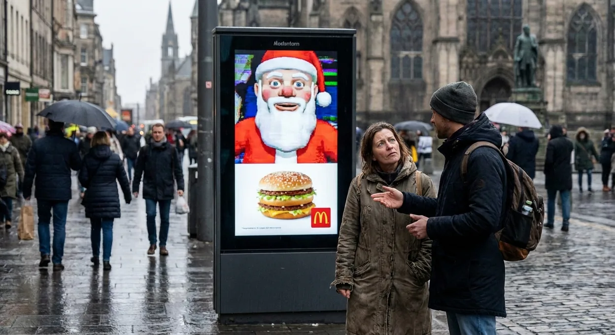 Lo spot natalizio di McDonald’s creato con l’IA: un disastro annunciato