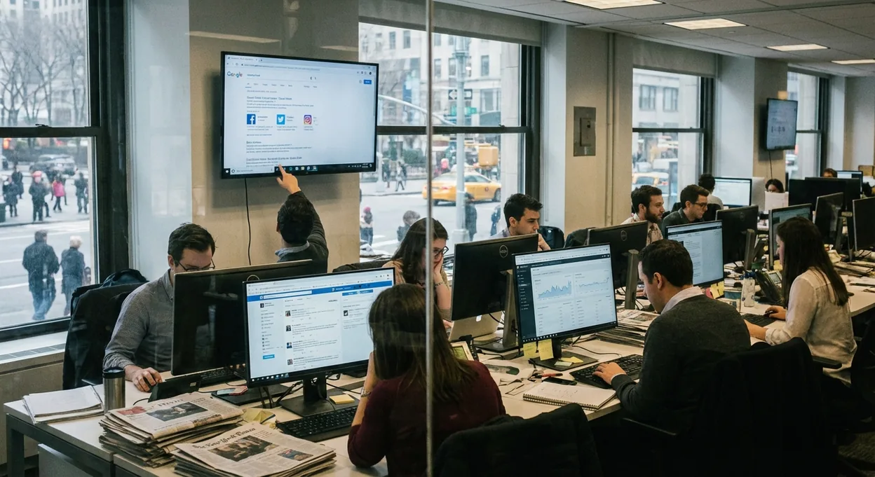 Google SERP social-first: editori news riprogrammano il SEO per l'AI