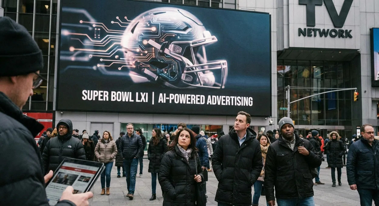 Super Bowl 2026: l'AI domina gli spot, tra marketing e scetticismo