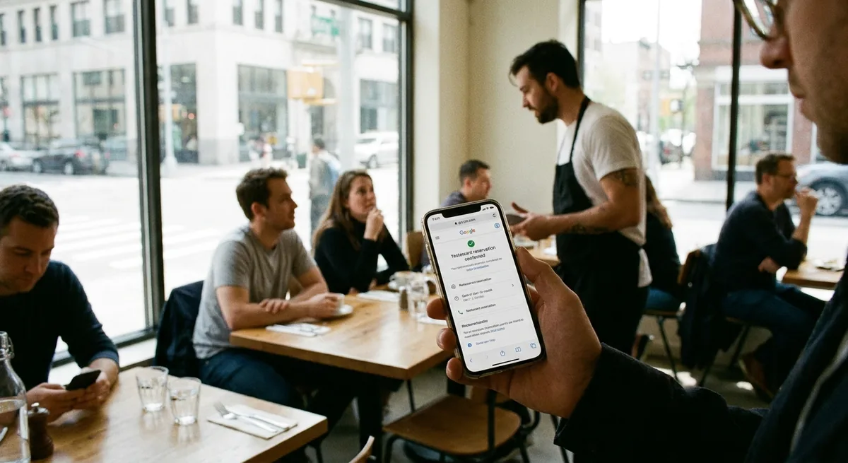 Google ha iniziato a prenotare i tavoli al posto tuo