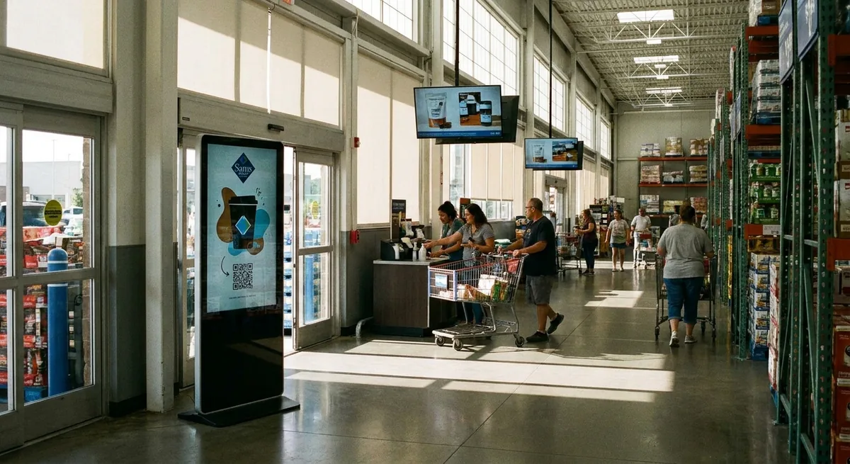 Sam's Club sta trasformando ogni angolo del negozio in pubblicità