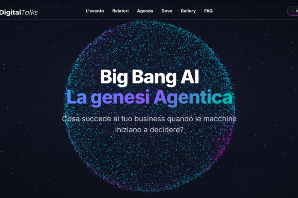 Digital Talks Experience 2026 — Big Bang AI, La genesi Agentica