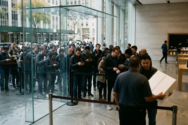 L'iPhone 18 Pro è arrivato nei negozi: entusiasmo al Fifth Avenue e un miliardo fermo in fabbrica