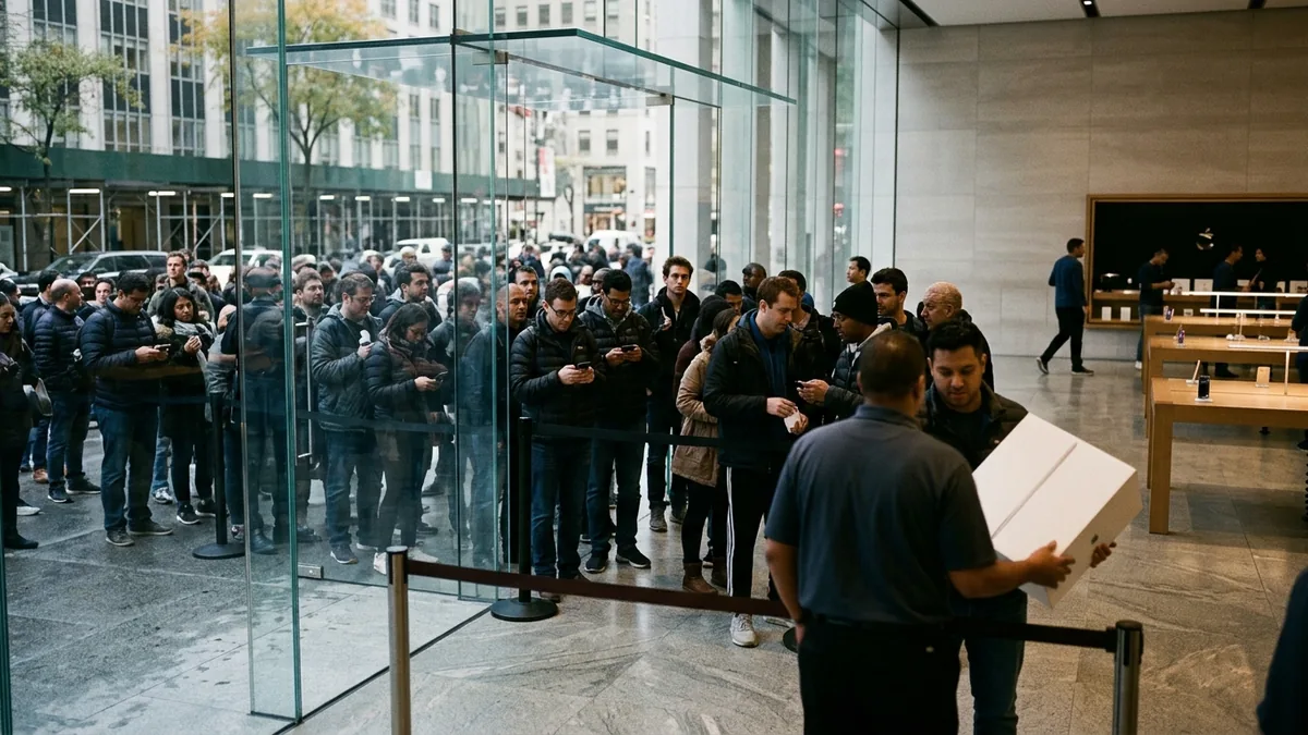 L'iPhone 18 Pro è arrivato nei negozi: entusiasmo al Fifth Avenue e un miliardo fermo in fabbrica