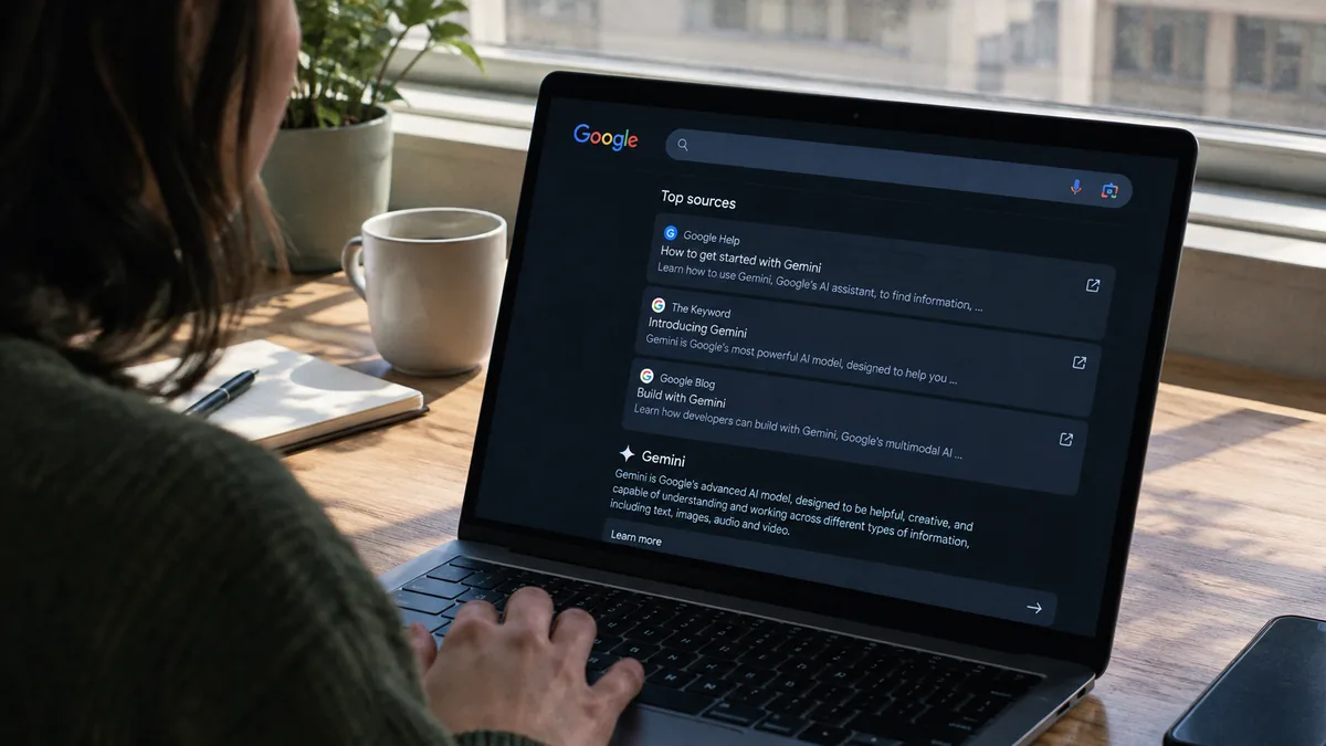 Google ha spostato i link in cima alle risposte AI